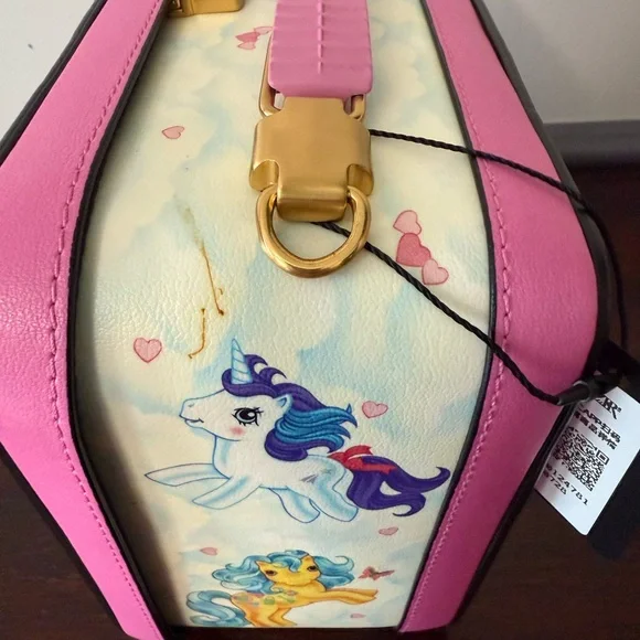 Moschino Pink and Multicolor Castle My Little Pony Bag - Picture 7 of 12